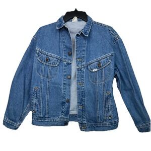 Vintage 70s Lee Rider Jean Denim‎ Jacket Women's XL (Fits M/L) Trucker
